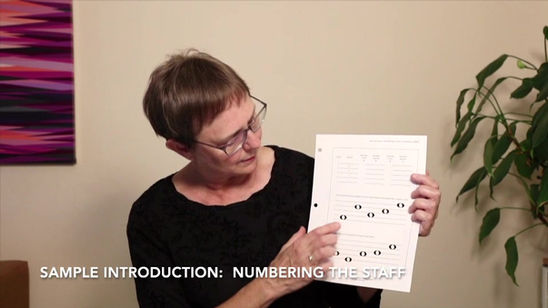 NoteSense Sample Video 1: Numbering the Staff